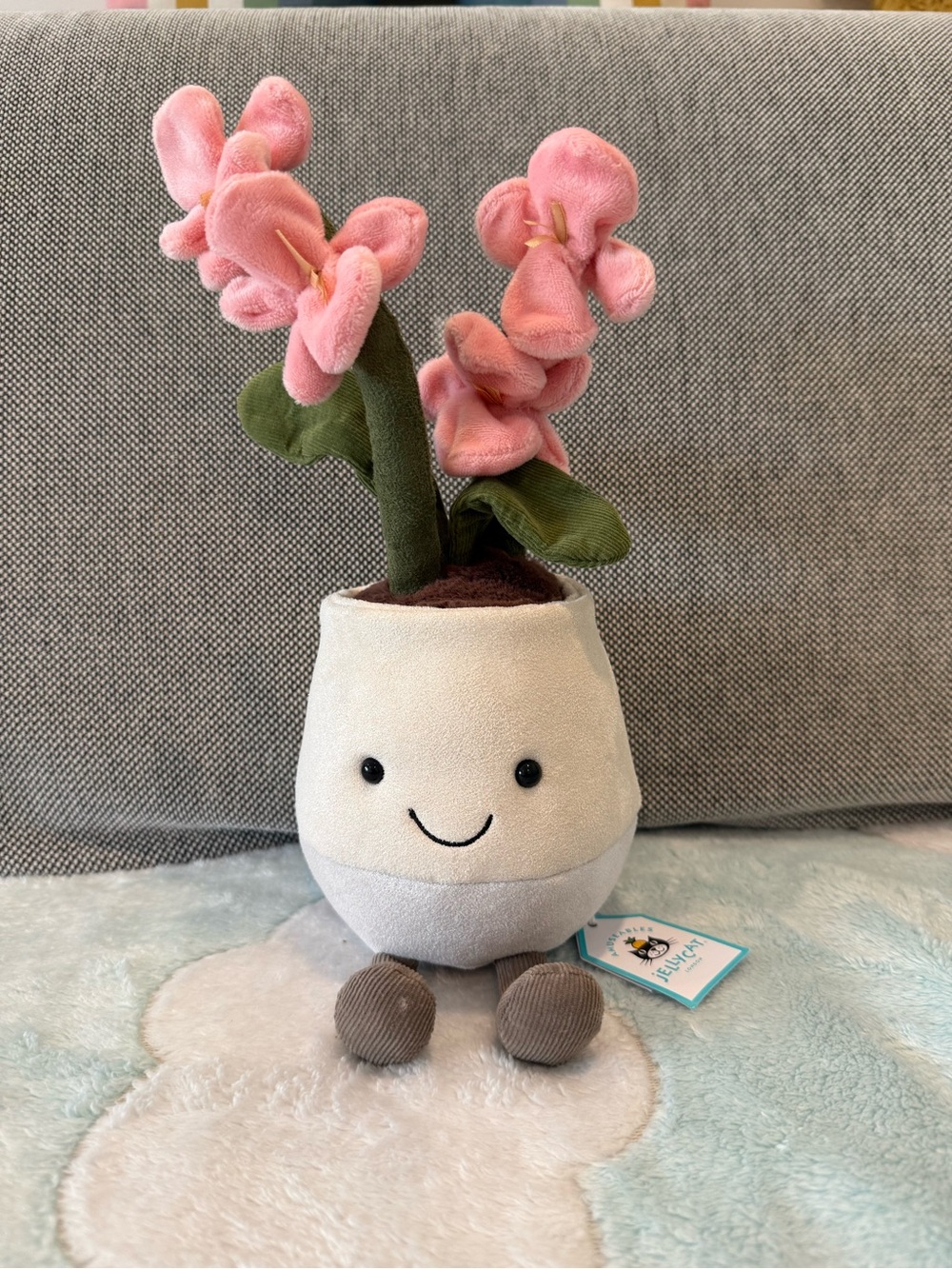 Jellycat Amuseables Pink Orchid BNWT - Authentic